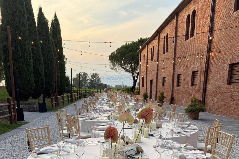 Allestimento zona cena