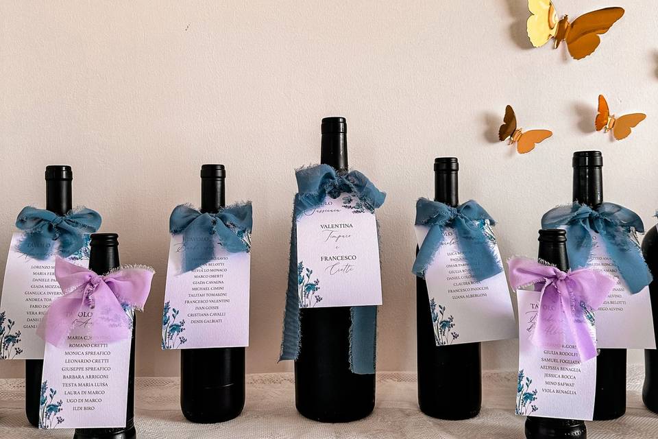 Tableau de Mariage tema: Vini