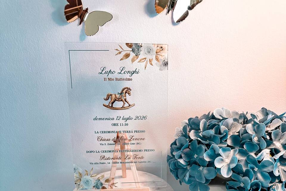 Invito in plexiglass