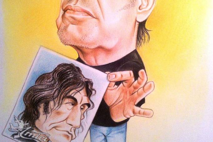 Caricatura vasco rossi