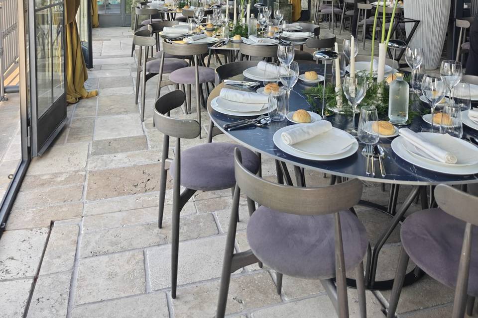 Allestimento sala - Origini