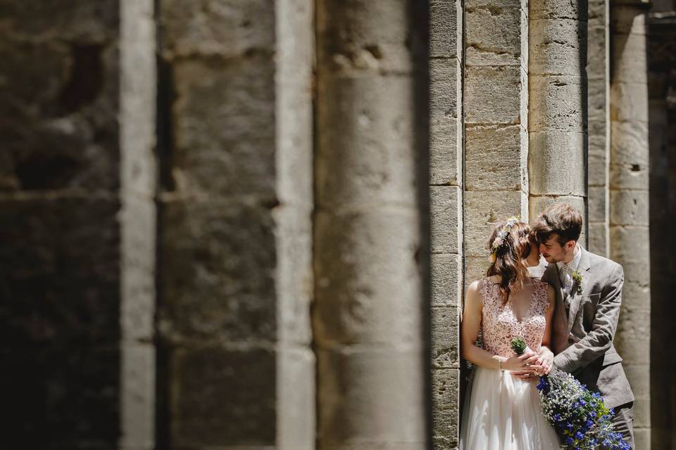 Wedding in San Galgano, Tuscany