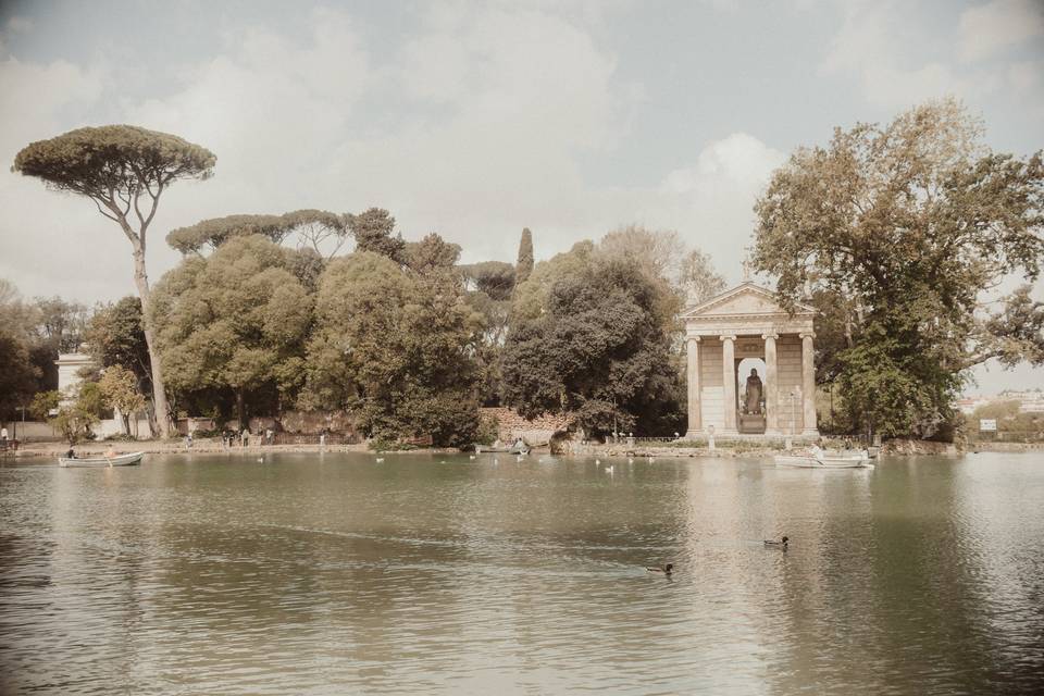 Elisabetta in Villa Borghese