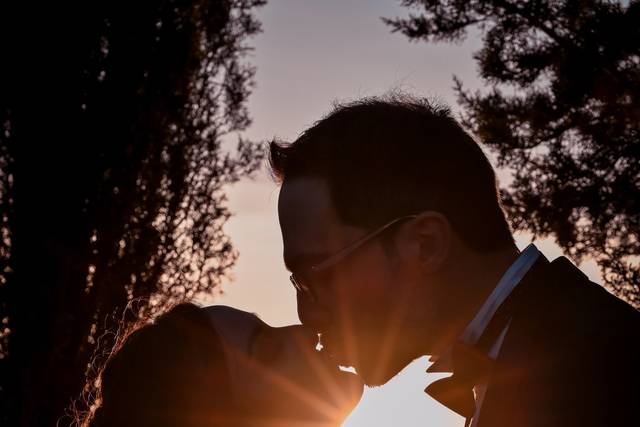 Sole al tramonto