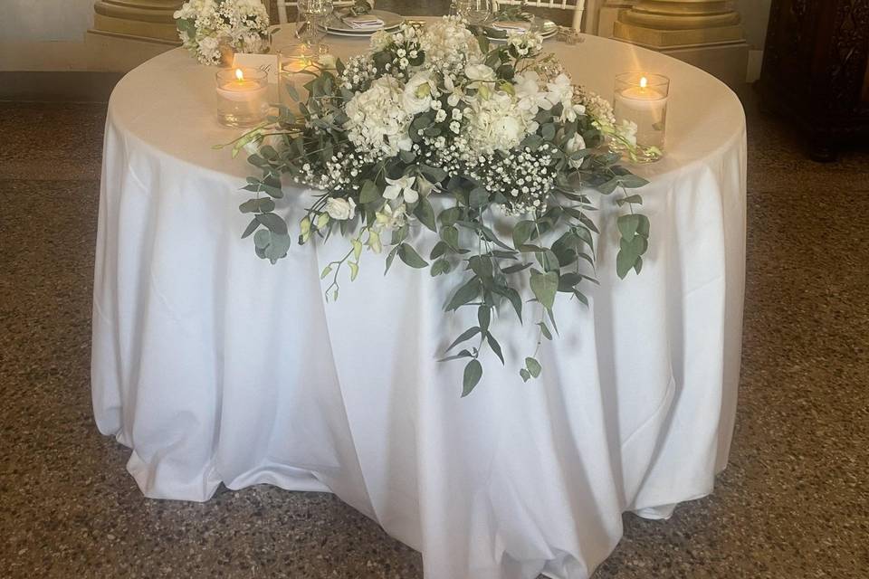 Tavolo sposi Villa dosi