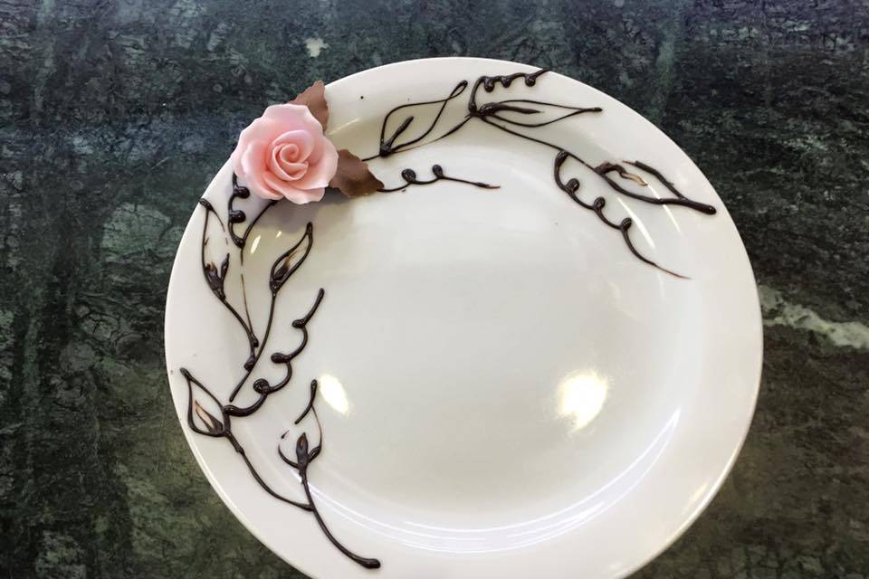 Wedding plate decoration