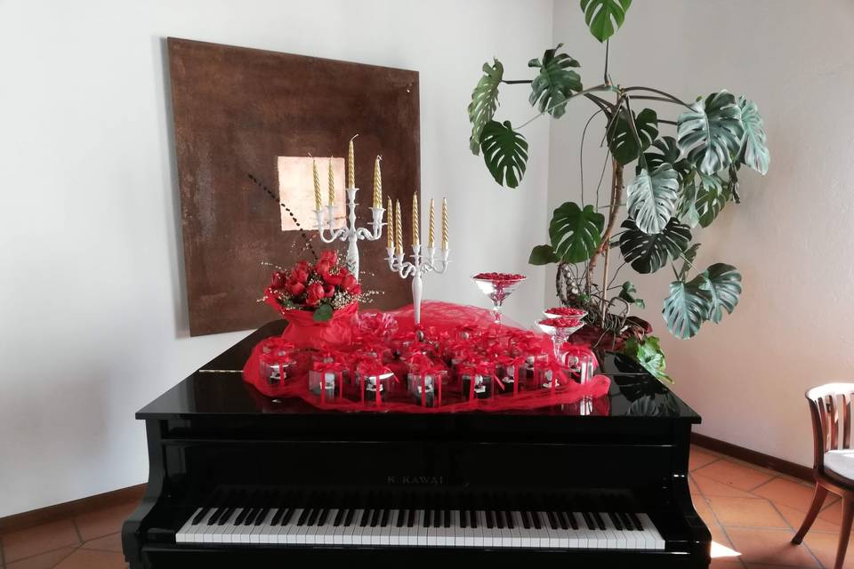 Pianoforte in rosso