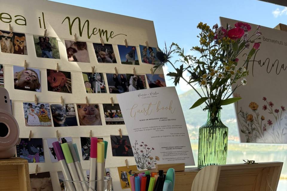 Allestimento Guestbook