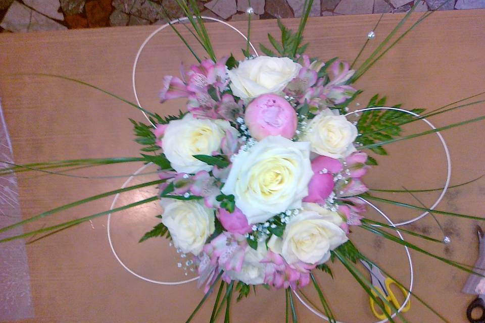 Bouquet rose  e peonie