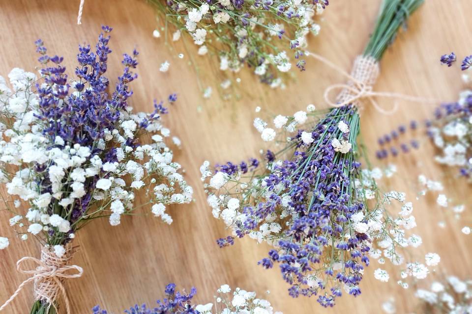 Bouquet sposa con lavanda