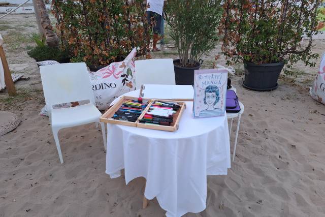 Postazione ritratti manga