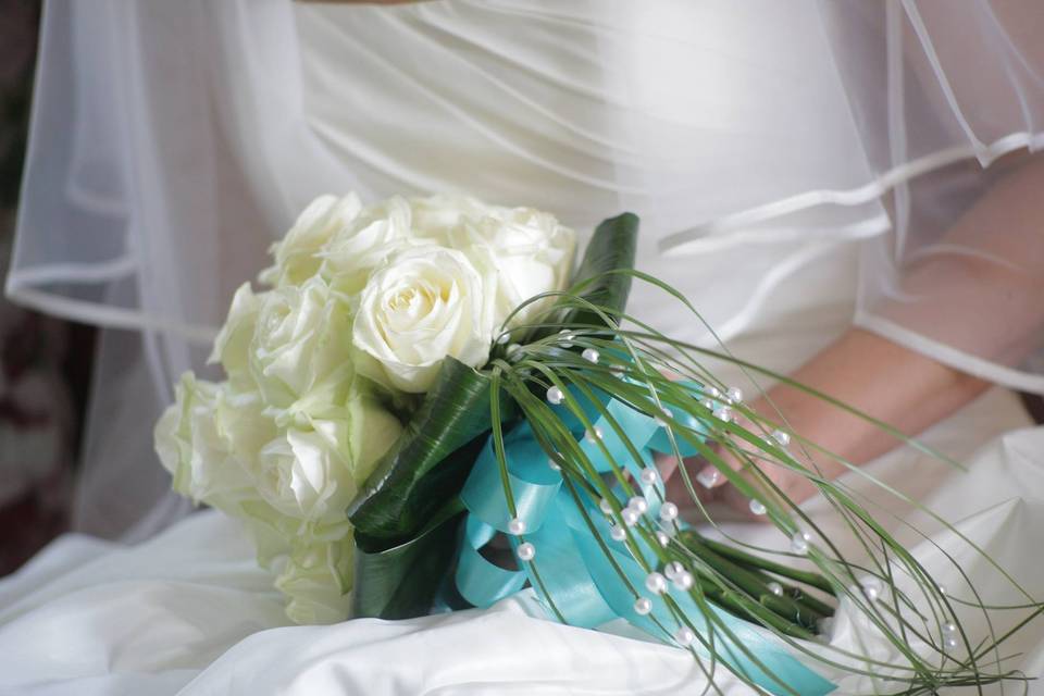 Bouquet sposa con perle