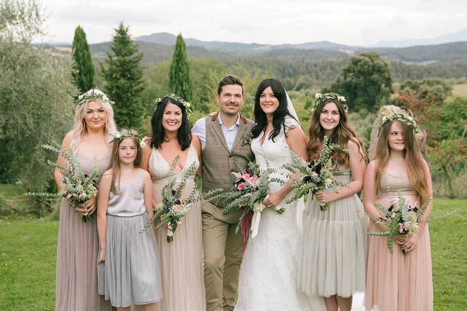 Bride, Groom and Bridesmaid