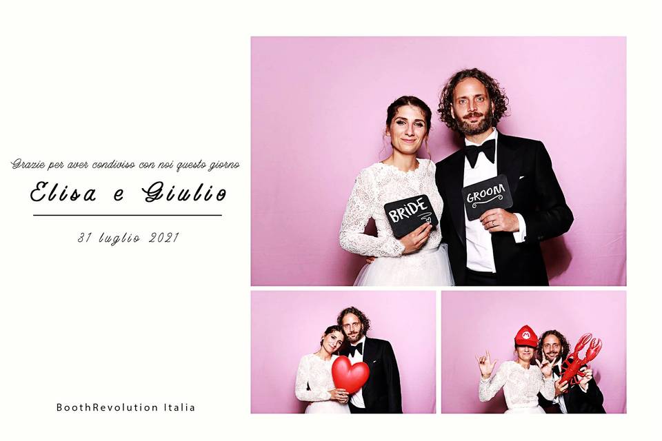 Vintage Booth fondale rosa