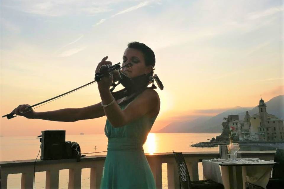 Duo viola e sax, camogli