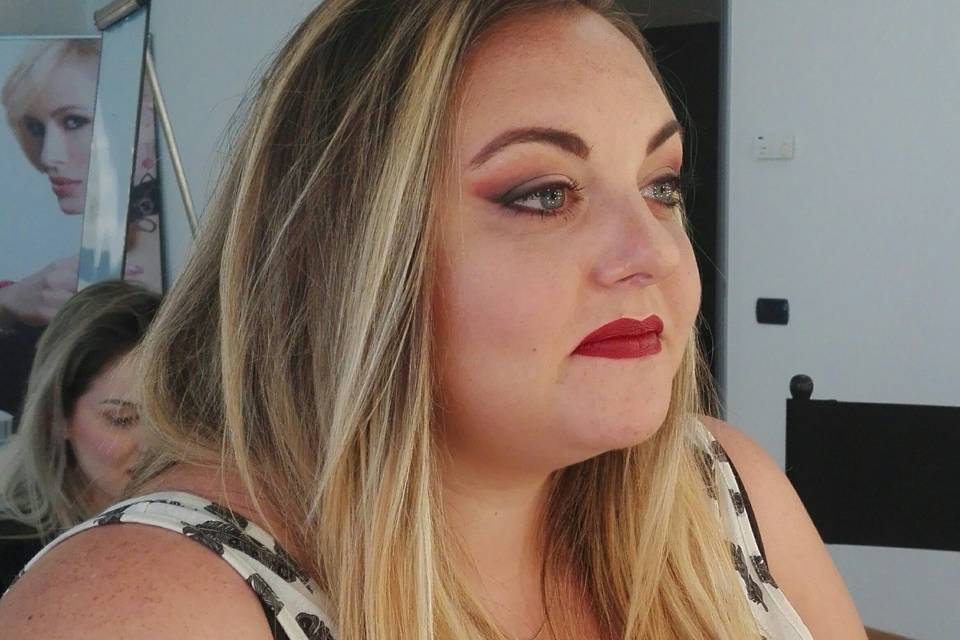 Trucco modelle sfilata di moda