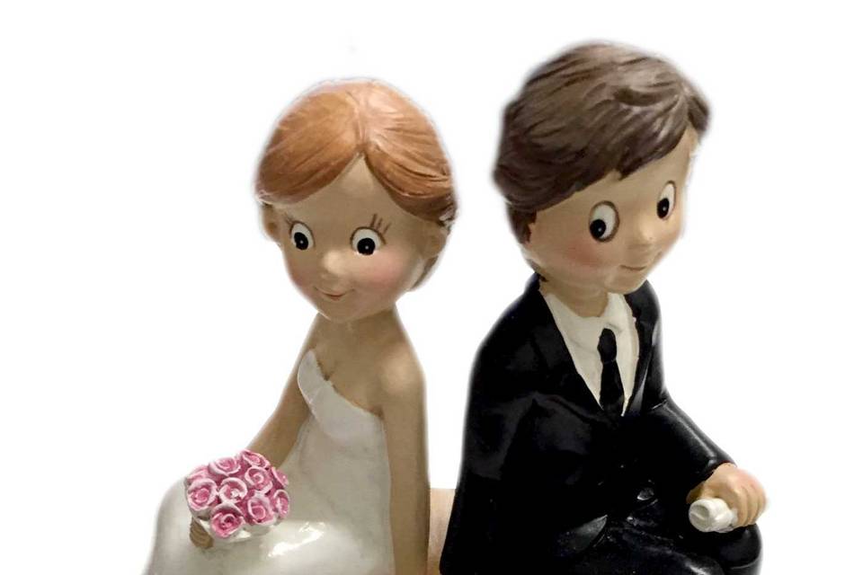 Cake toppers sposi selfie