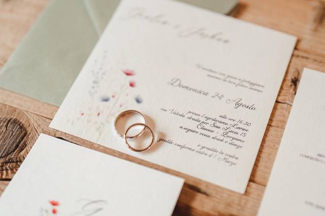 Coordinato grafico romantico