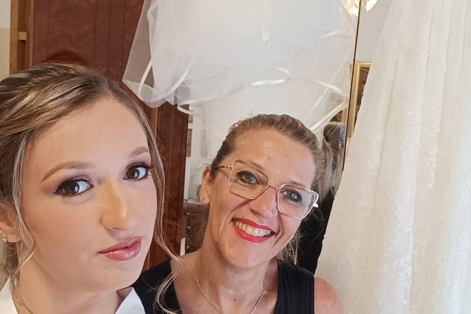 Selfie con la sposa