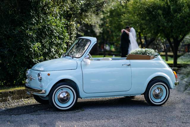 Wedding in Fiat 500 Spiaggina