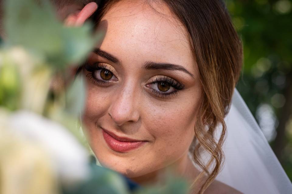 Primo piano sposa
