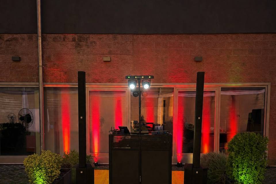 Allestimento DJ Set per Evento
