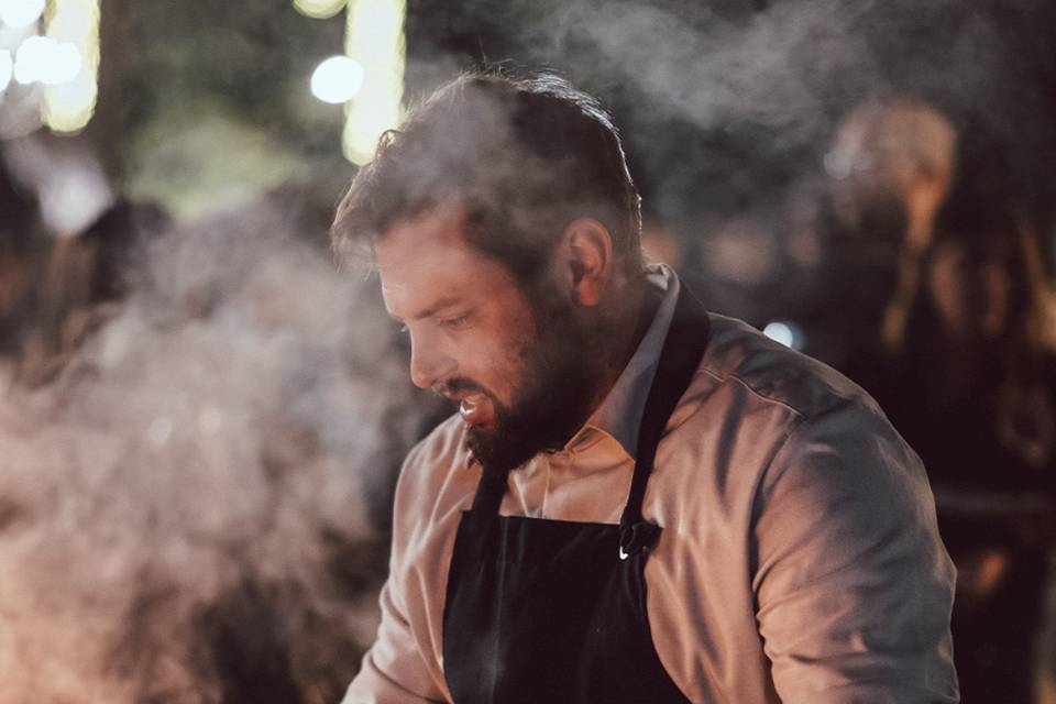 Chef BBQ station