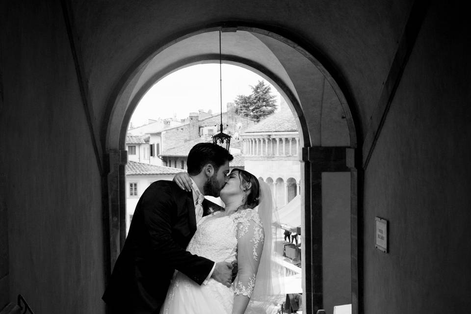 Bacio sposi Arezzo