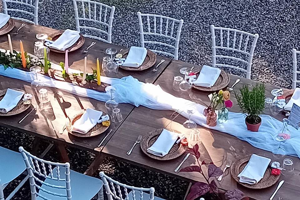 Allestimento tavoli