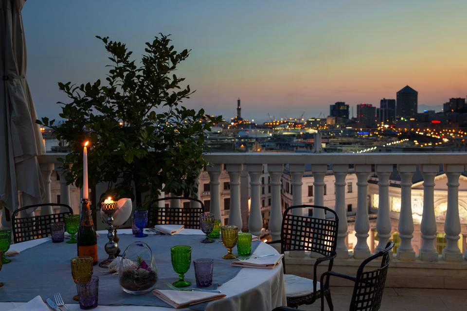 Terrazza Grand hotel Savoia Genova