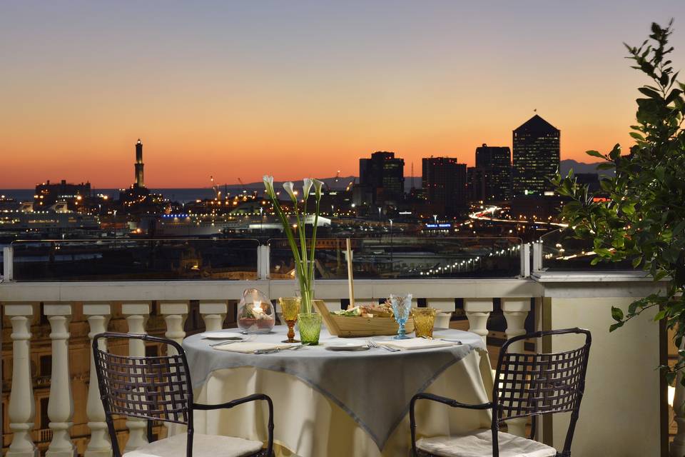 Terrazza Grand hotel Savoia Genova