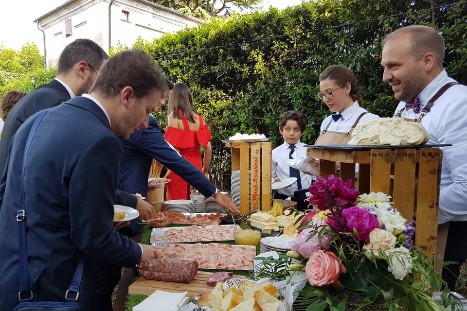 Buffet di salumi e formaggi