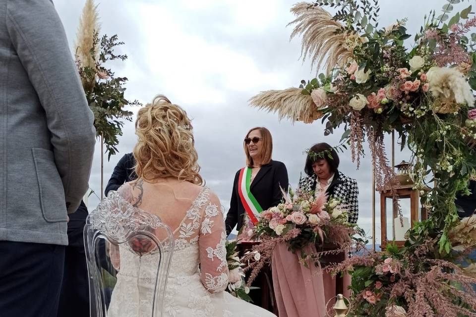 Matrimonio civile con vista