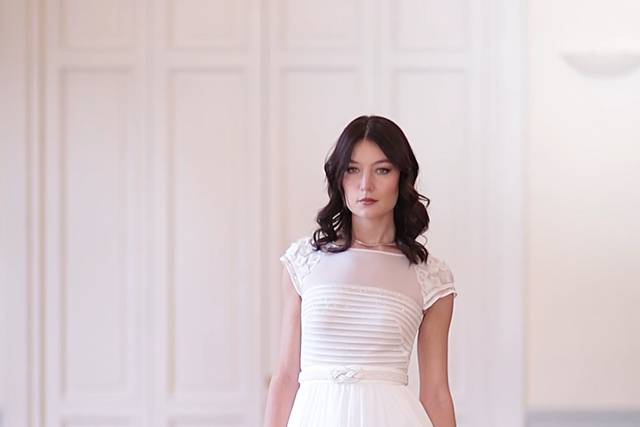 Abito da sposa scivolato seta