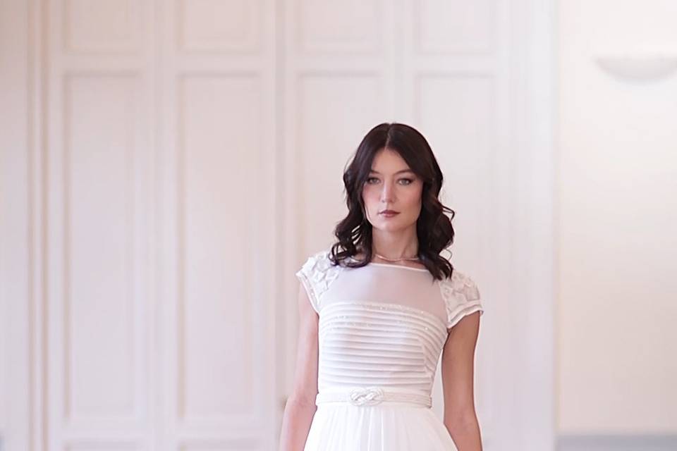 Abito da sposa scivolato seta