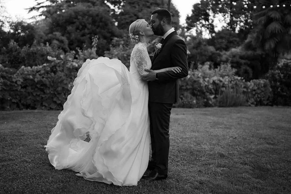 Abito principessa organza pizz