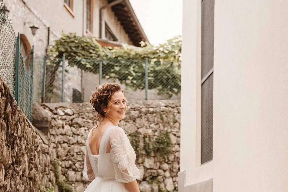 Abito su misura organza seta