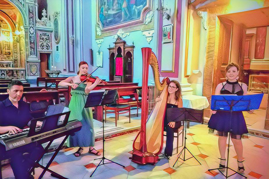 Quartetto in chiesa