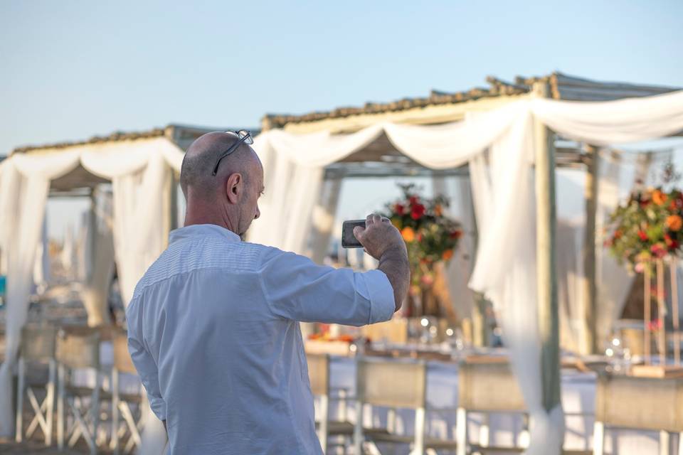 Tavolo imperiale in spiaggia