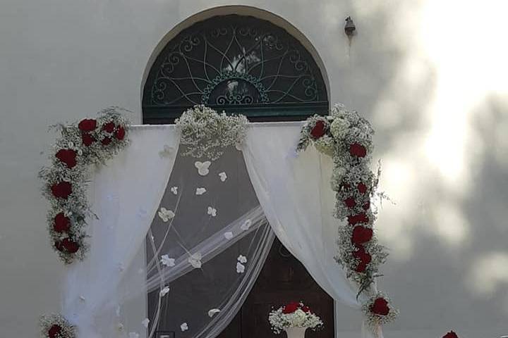 Wedding in red