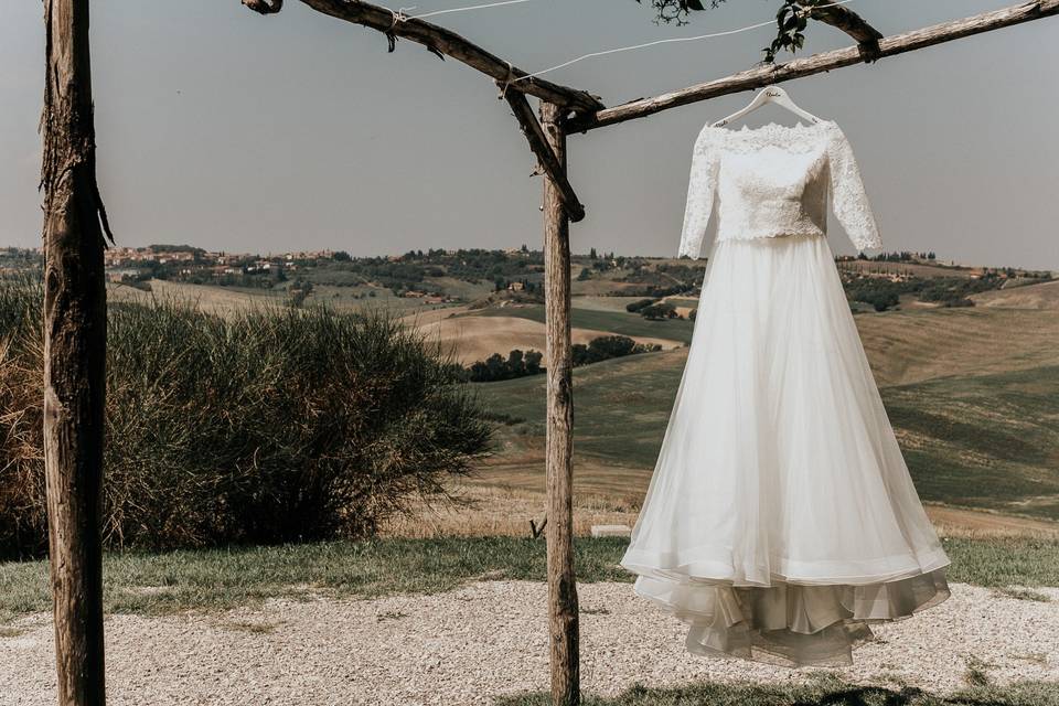 A bride in Tuscany