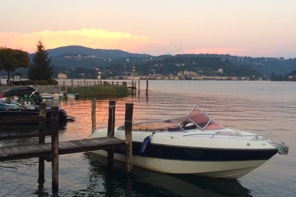 Sunset on Orta Lake