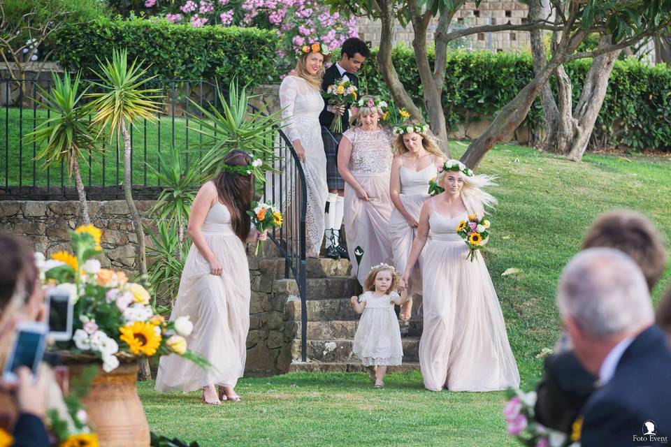 Bridesmaid Scottish Wedding