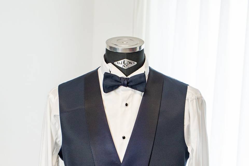 Gilet navy papillon