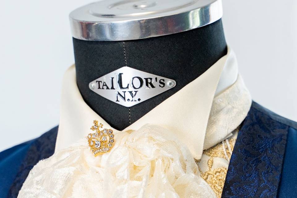 Plastron pizzo crema