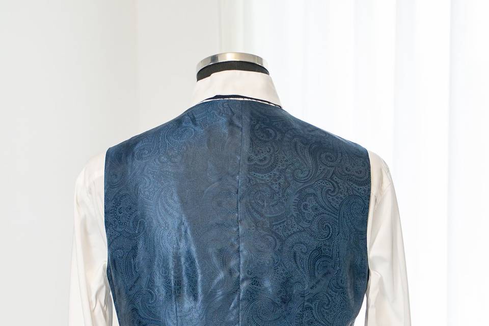 Retro gilet blu