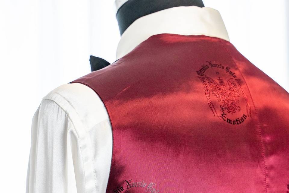 Retro gilet rosso