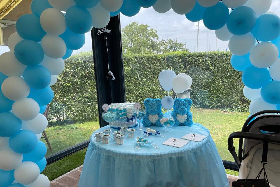 Battesimo azzurro e bianco