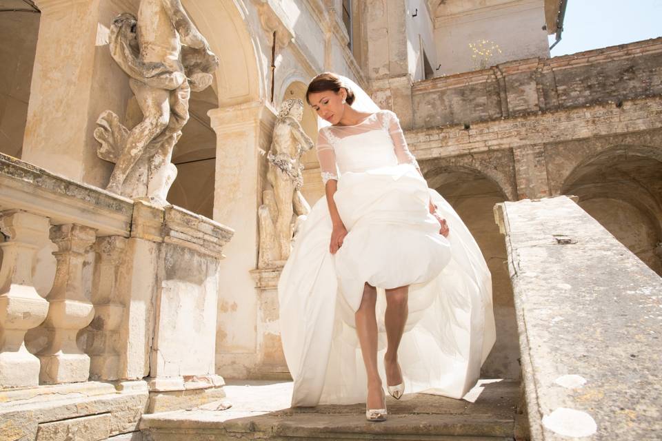 Sposa in villa