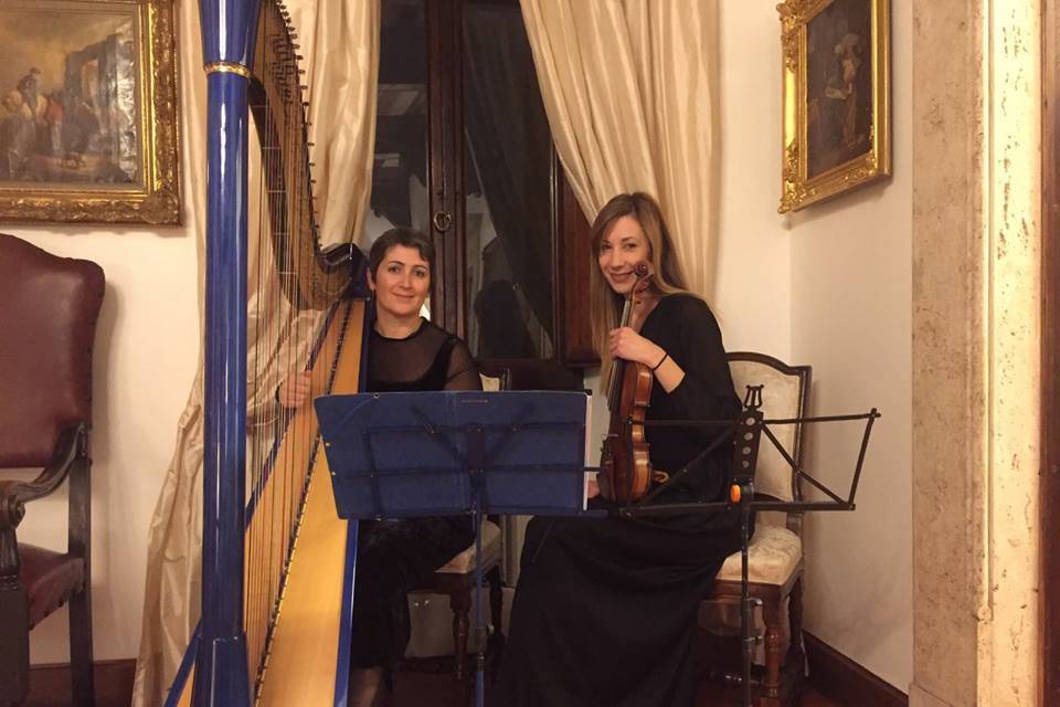 Arpa e violino